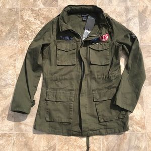 New Monarda Patchwork Utility Jacket Medium